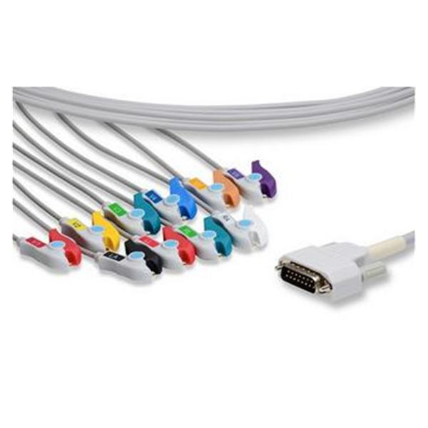 Cable Patient For 9000/91000 ECG Pinch/Grabber 10 Lead Each